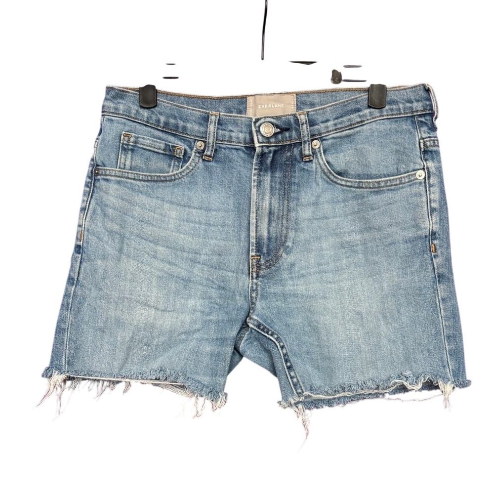 Everlane Denim Jean Shorts Raw Hem Cutoff Cotton